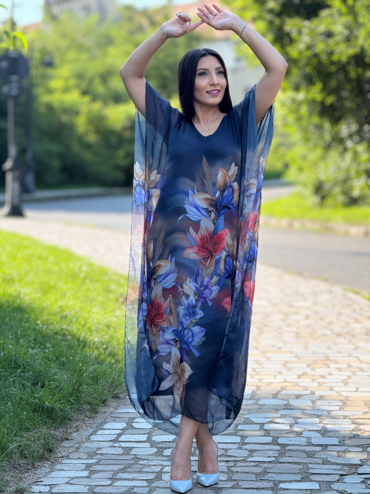 Rochie din matase cu crin [2]