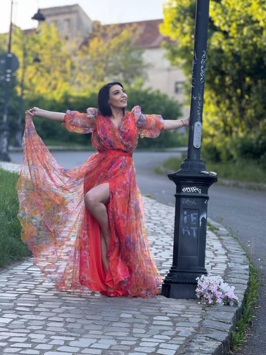 Rochie din tulle colorata [2]