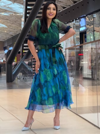 Rochie in degradee cu  manecuta [5]