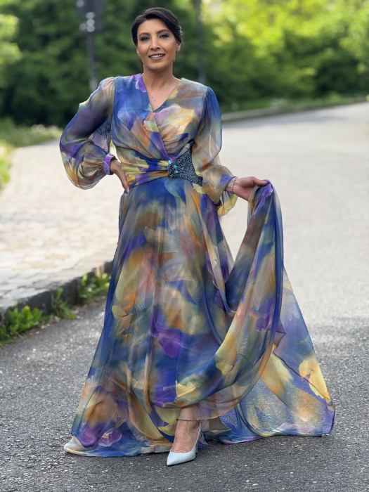 Rochie in degradee cu pietricele [8]