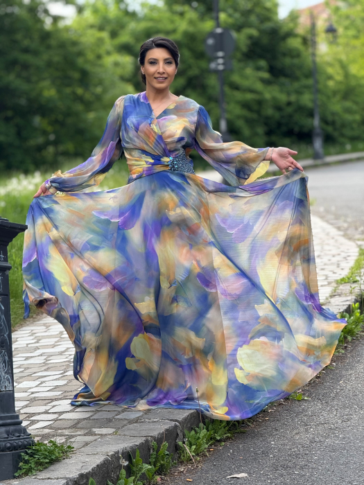 Rochie in degradee cu pietricele [4]