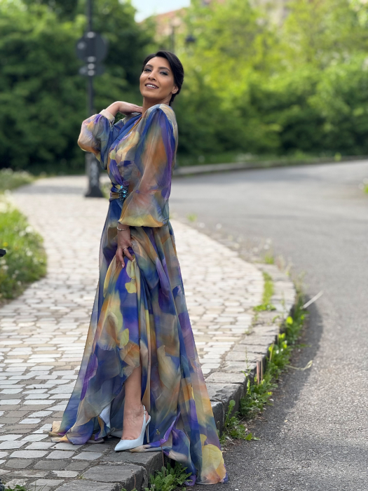Rochie in degradee cu pietricele [6]