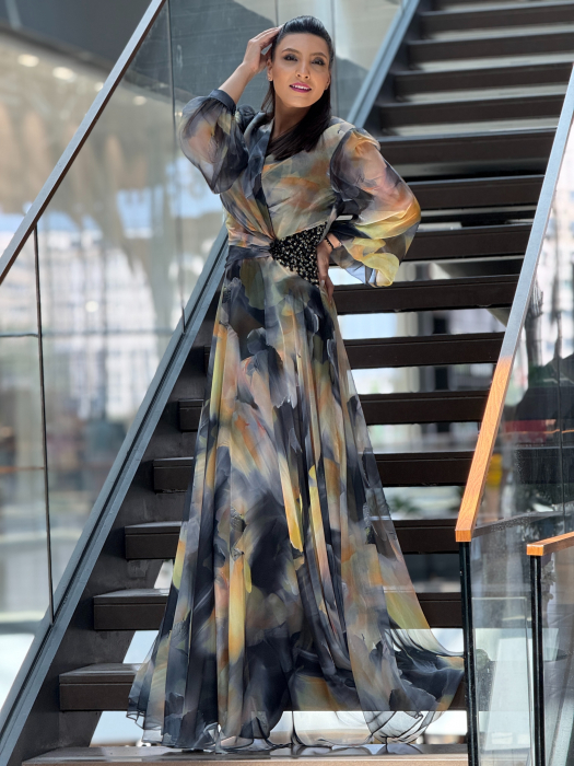 Rochie in degradee cu pietricele [2]
