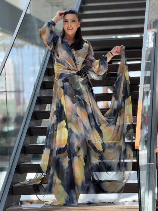 Rochie in degradee cu pietricele [4]