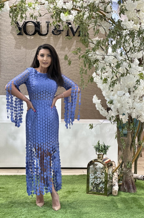 Rochie indigo cu franjuri [2]