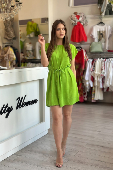 Rochie lejera cu cordon in talie [4]