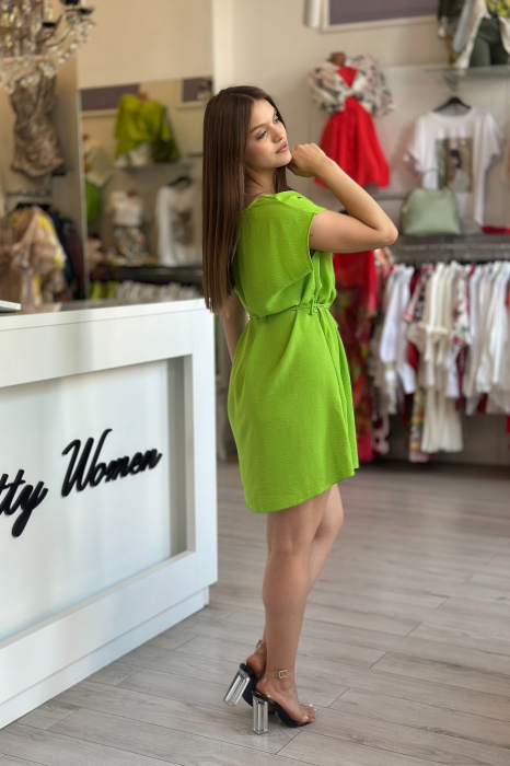Rochie lejera cu cordon in talie [3]