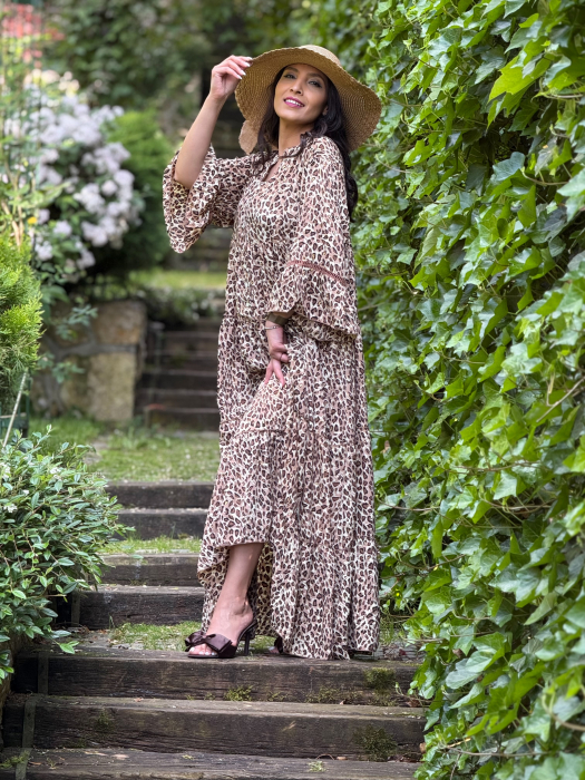 Rochie lejera cu imprimeu leopard [2]
