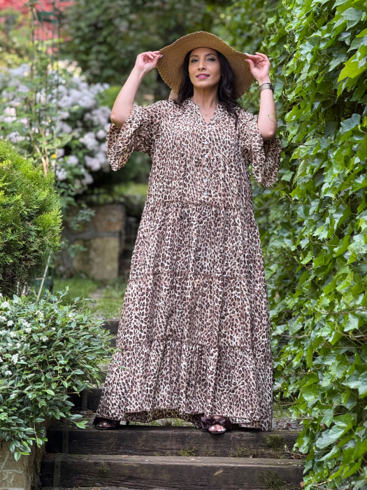 Rochie lejera cu imprimeu leopard [3]