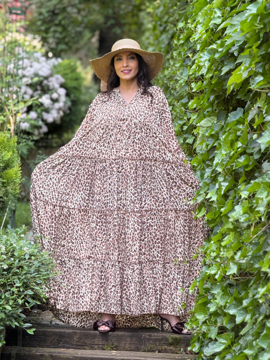 Rochie lejera cu imprimeu leopard [6]