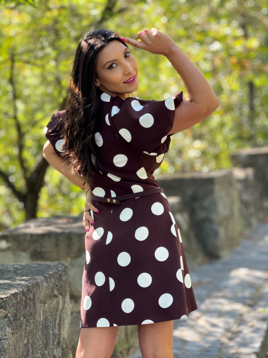 Rochie maro cu buline [7]