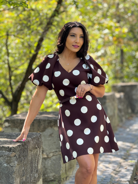 Rochie maro cu buline [5]