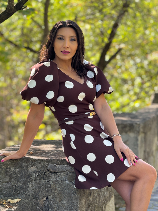 Rochie maro cu buline [6]