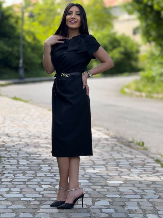 Rochie neagra cu funda [2]