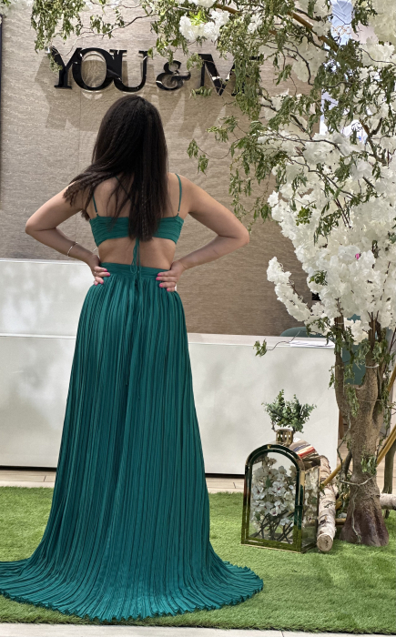 Rochie plisata cu decupaj [4]