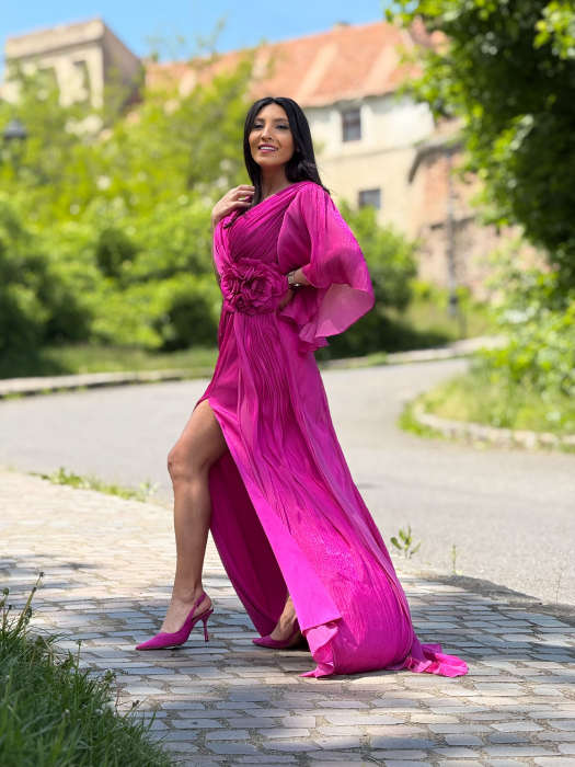 Rochie roz cu floare [4]
