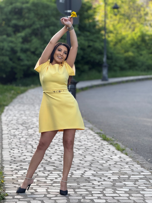 Rochie scurta cu curea [6]