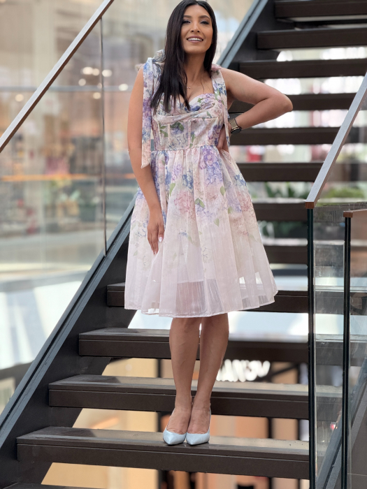 Rochie scurta cu imprimeu floral [2]