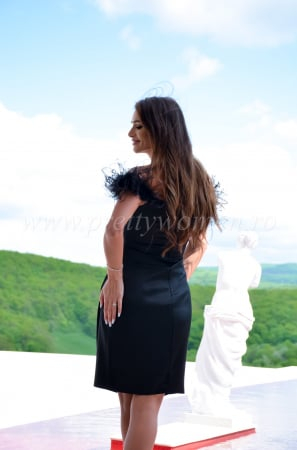 Rochie scurta cu pene [5]