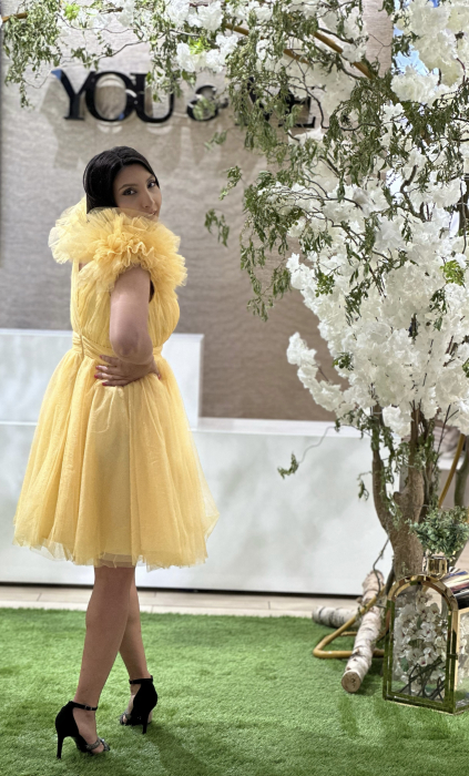 Rochie scurta galbena [4]