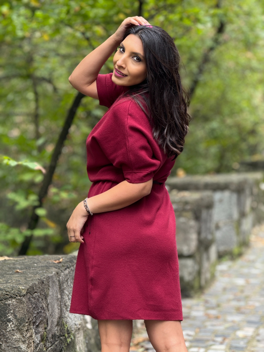 Rochie tricotata cu curea [4]