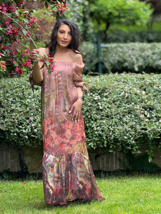 Rochie vaporoasa cu imprimeu [3]