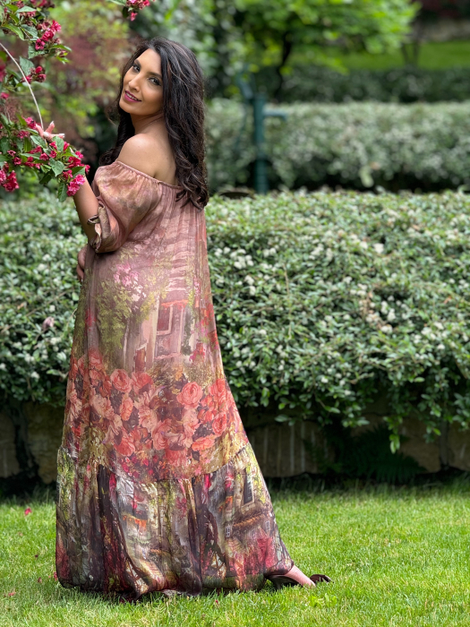 Rochie vaporoasa cu imprimeu [4]