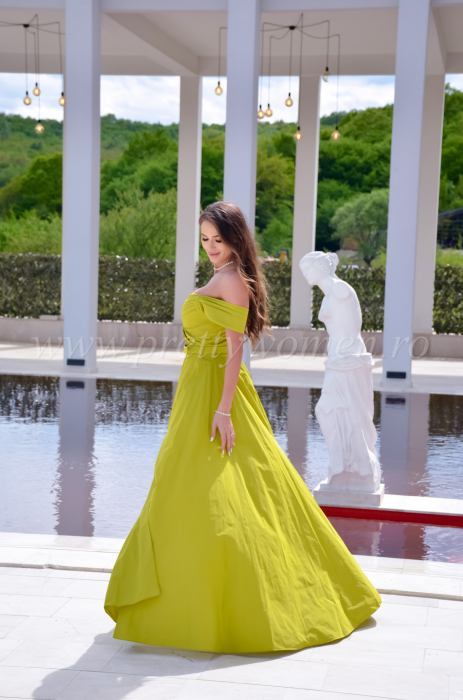 Rochie verde tafta [4]