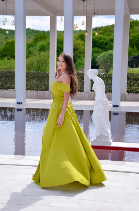 Rochie verde tafta [2]