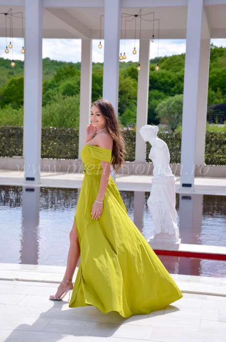 Rochie verde tafta [3]