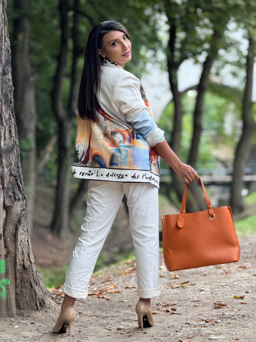 Sacou cu print colorat [5]
