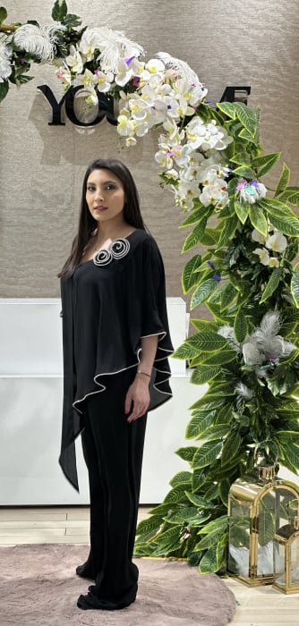 Salopeta neagra cu flori [2]
