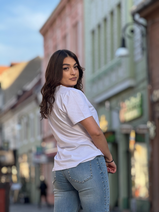 Tricou cu imprimeu floricele [4]