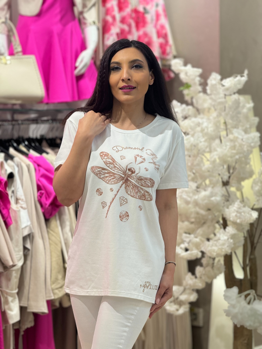 Tricou cu imprimeu libelula [2]