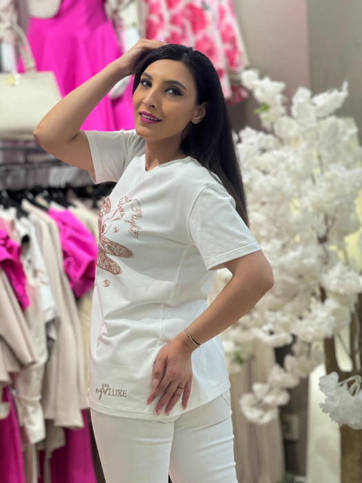Tricou cu imprimeu libelula [4]