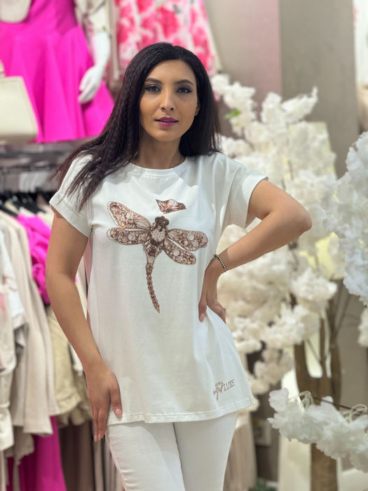 Tricou cu imprimeu libelula [3]