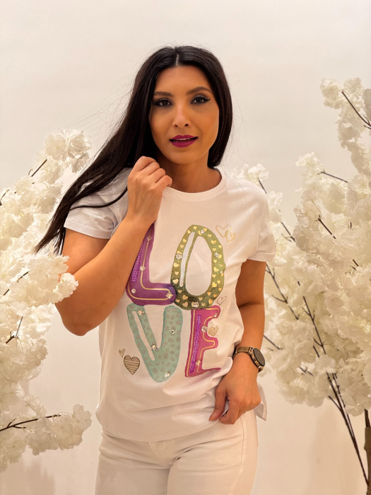 Tricou cu imprimeu LOVE [3]