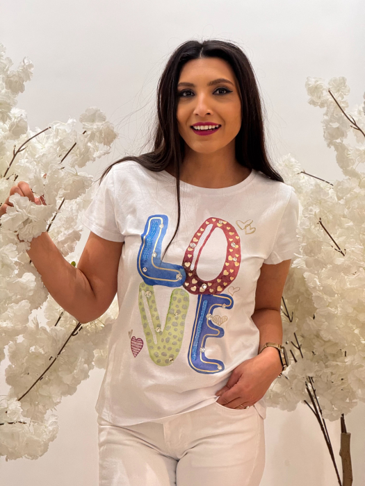 Tricou cu imprimeu LOVE [2]