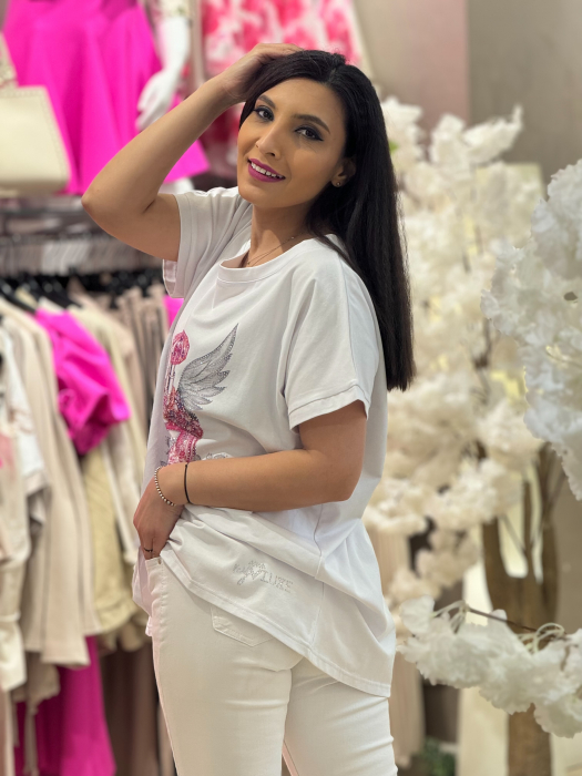 Tricou cu imprimeu sticluta de parfum [4]