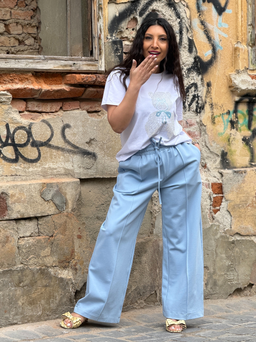 Tricou cu imprimeu ursulet cu pietricele aplicate [4]