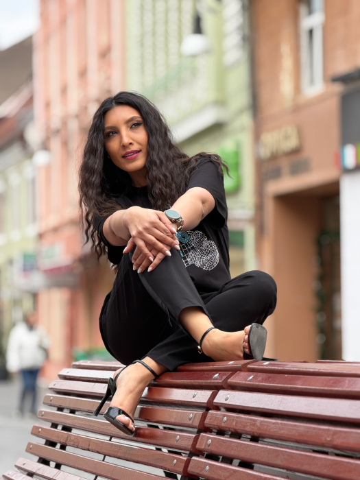 Tricou cu imprimeu ursulet cu pietricele aplicate [6]