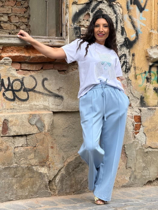 Tricou cu imprimeu ursulet cu pietricele aplicate [5]