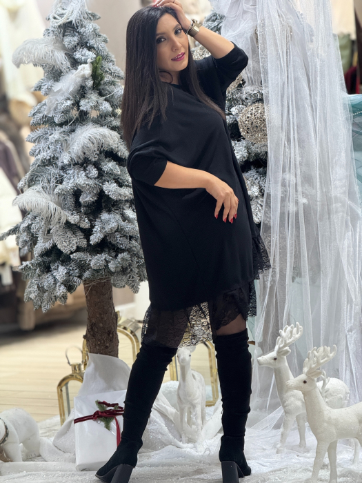 Tunica cu dantela si imprimeu CC [4]