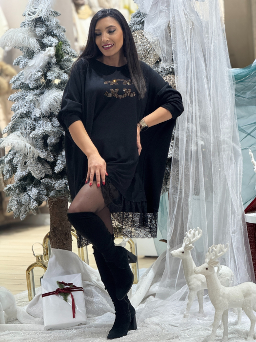 Tunica cu dantela si imprimeu CC [2]