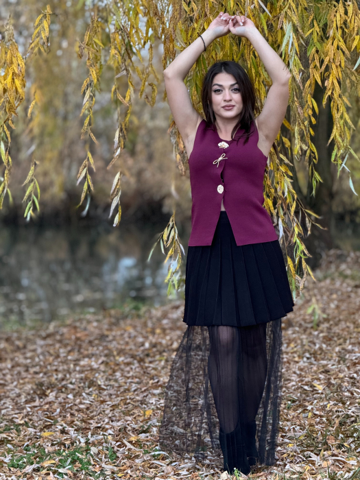 Vesta cu nasturi mari decorativi [2]