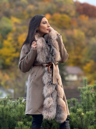 Haina din alpaca cu blana bogata naturala [4]