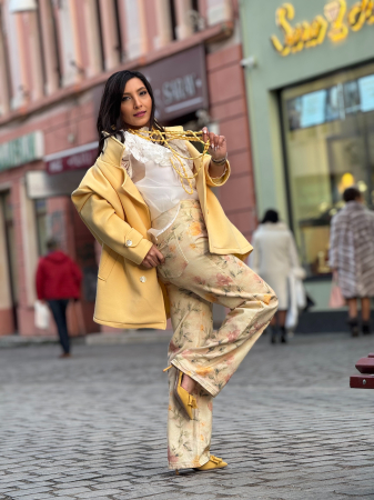 Blugi cu imprimeu floral [2]