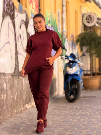 Blugi dama bordo tip balon [1]