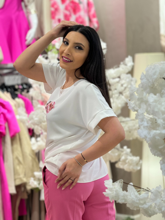 Bluza alba cu imprimeu [4]