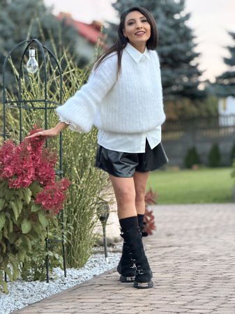Bluza alba din mohair [4]